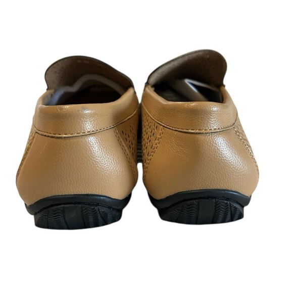 Montique International Mens Perforated Loafers Moccasin Tan Slip On Size 10.5 - Picture 10 of 12